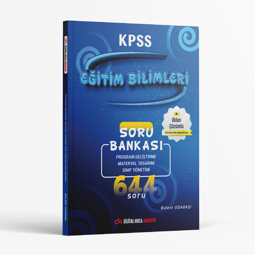 KPSS Eğitim Bilimleri Program Geliştirme, Materyal Tasarımı Ve Sınıf Yönetimi Video Çözümlü Soru Bankası