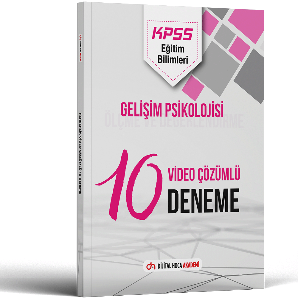 KPSS Eğitim Bilimleri Gelişim Psikolojisi Video Çözümlü 10 Deneme 