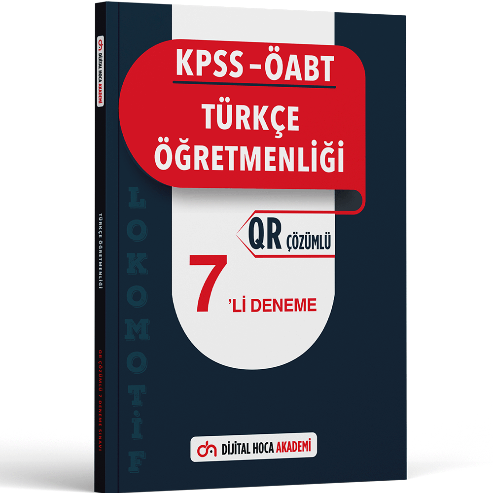 2024 KPSS ÖABT Türkçe Öğretmenliği Lokomotif Serisi QR Çözümlü 7'li Deneme