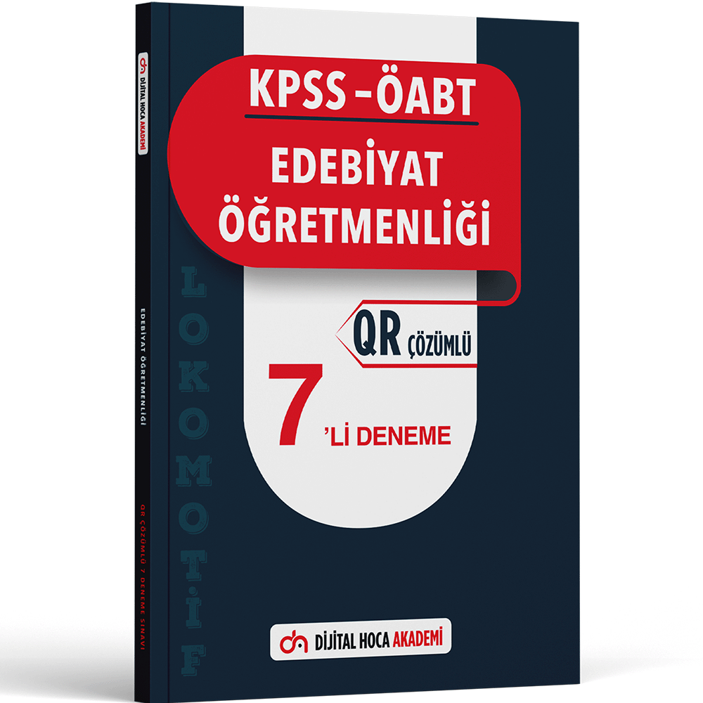 KPSS ÖABT Edebiyat Öğretmenliği Lokomotif Serisi QR Çözümlü 7'li Deneme