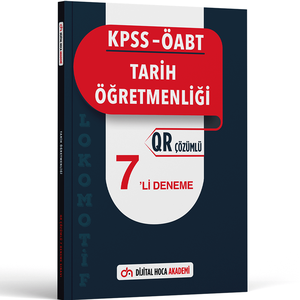 KPSS ÖABT Tarih Öğretmenliği Lokomotif Serisi QR Çözümlü 7'li Deneme