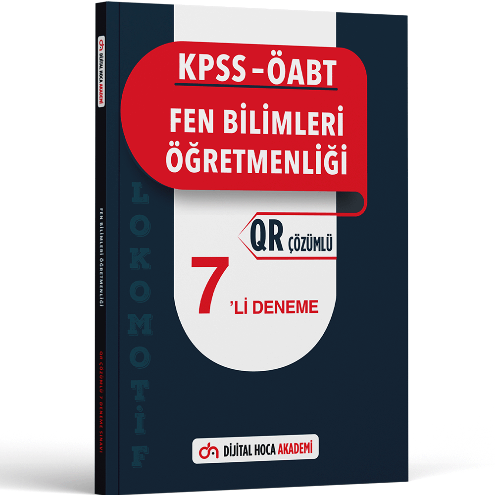  KPSS ÖABT Fen Bilimleri Öğretmenliği Lokomotif Serisi QR Çözümlü 7'li Deneme