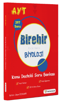 AYT BİREBİR BİYOLOJİ KONU DESTEKLİ SORU BANKASI